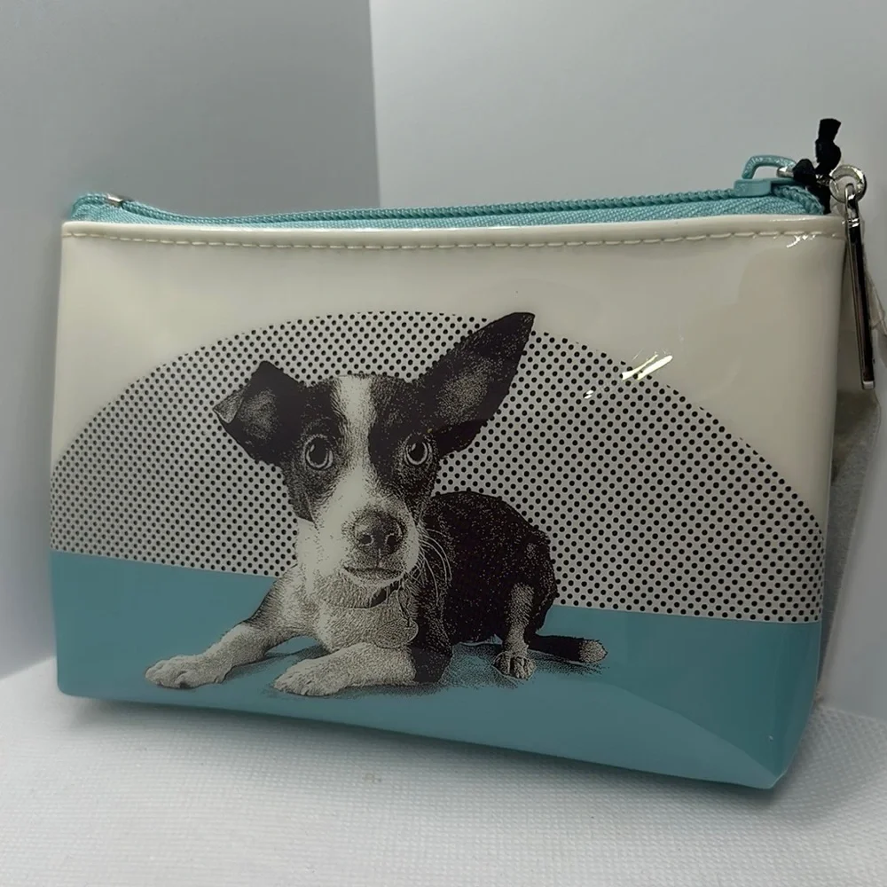 Catseye London Jack Russell Terrier Small Makeup Bag - New with Tag - Minor Flaw